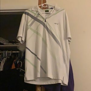 Mens shark bye greg norman collard golf shirt